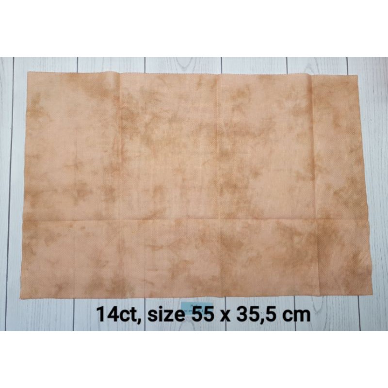 Kain Dyed Aida 14ct untuk Kristik/Cross Stitch