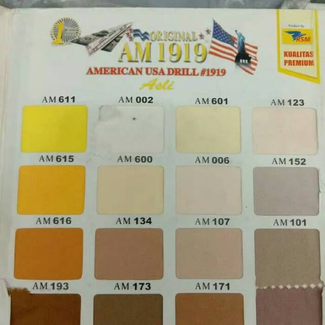 BAHAN AMERICAN DRILL/KAIN DRILL/AMERIKA DRILL