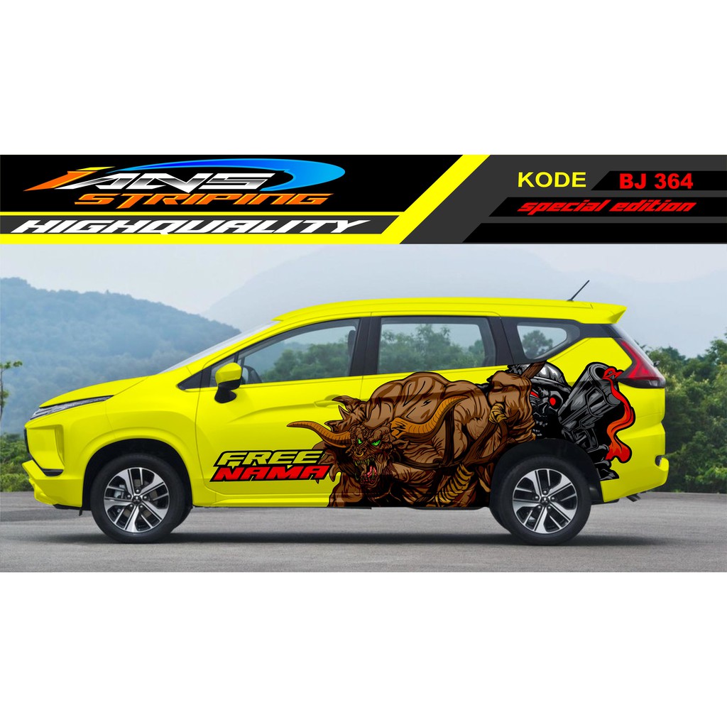 DECAL STIKER MOBIL X PANDER / STICKER MOBIL / VARIASI STIKER MOBIL INNOVA, RUSH, TERIOS, AVANZA