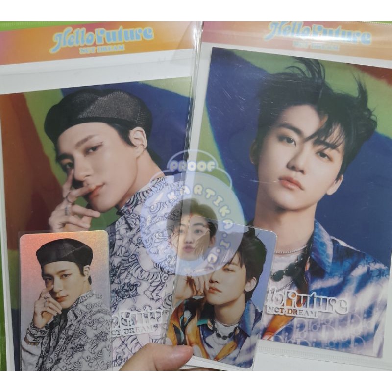 (READY STOCK) NCT DREAM HELLO FUTURE MD POSTCARD + PHOTOCARD HOLOGRAM JENO JAEMIN