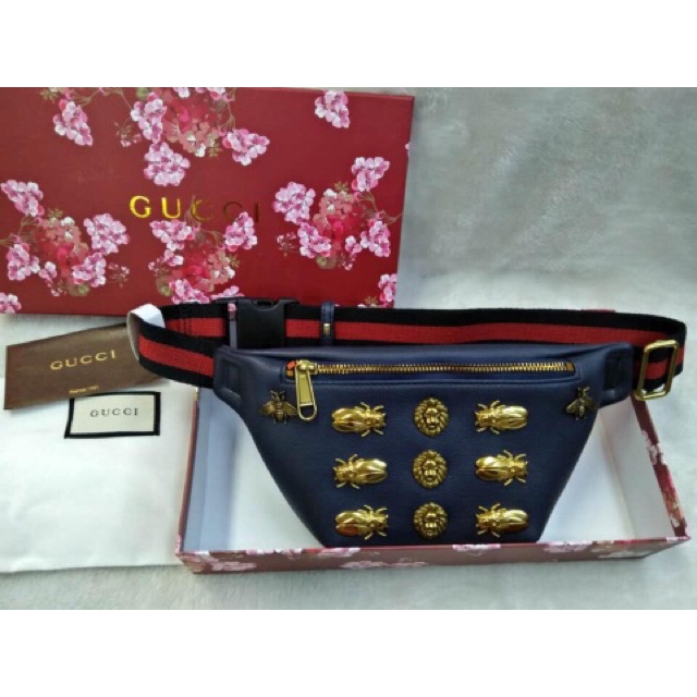 gucci animal studs belt bag