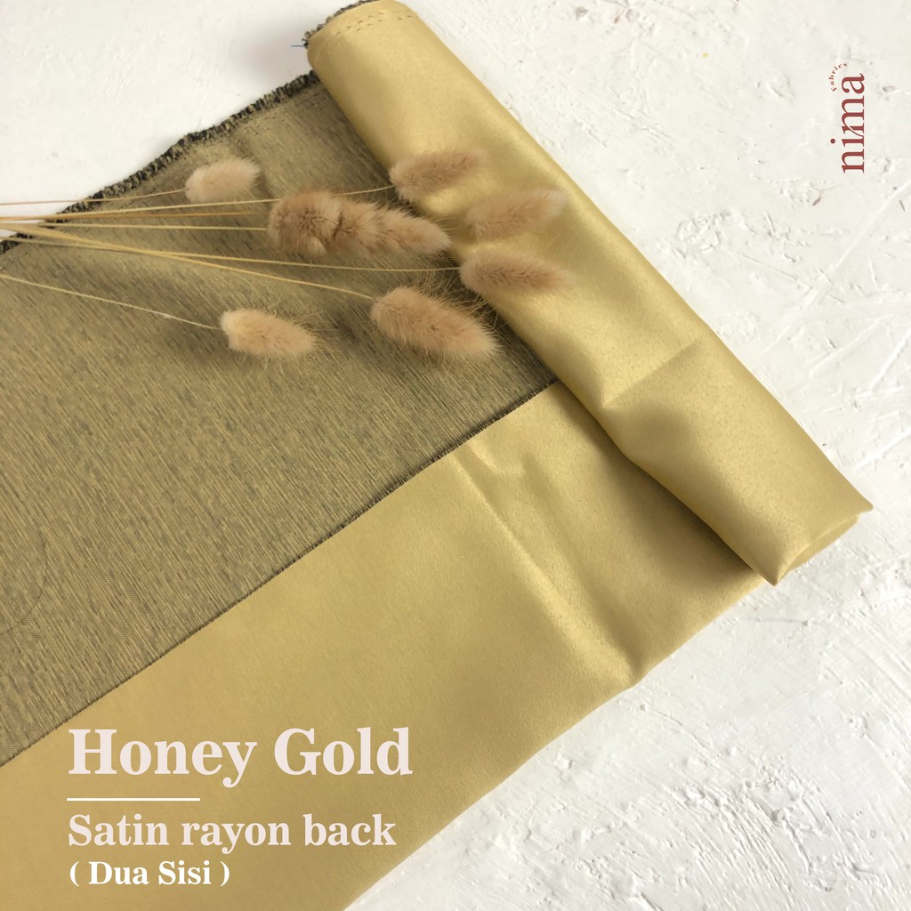 1/2 Meter Kain Satin Velvet Rayon Back PREMIUM