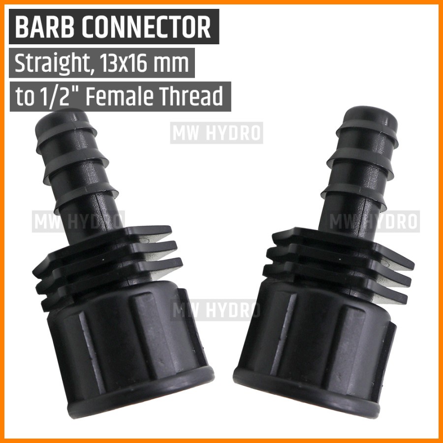 Female Connector 1/2 inch ke Selang PE 16 mm / 13 m