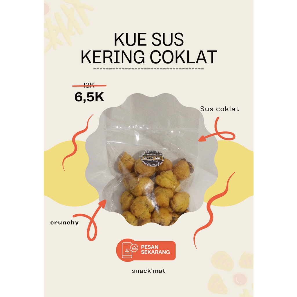 

Snack'Mat - Kue Sus Kering Coklat