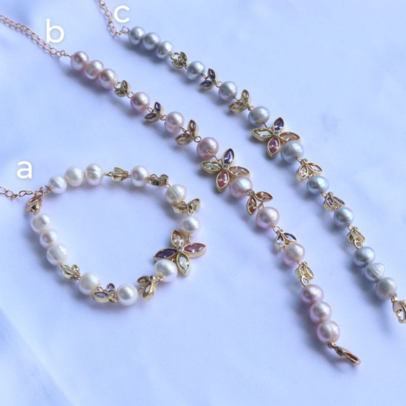 GELANG MUTIARA ASLI LOMBOK|GELANG RHODIUM MUTIARA TAWAR|GELANG LAPIS EMAS MUTIARA ASLI BERSERTIFIKAT