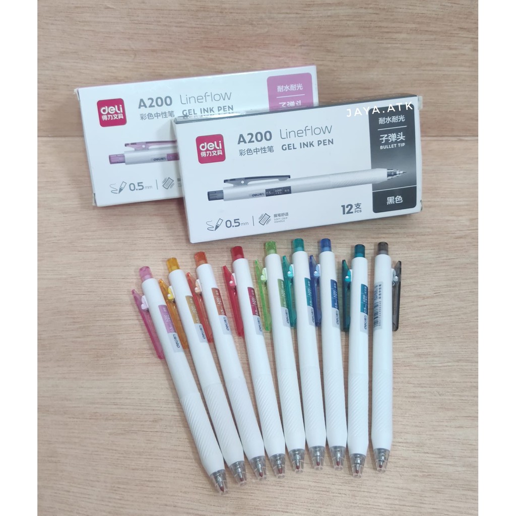 PULPEN GEL CETREK WARNA DELI A200 0.5 MM PEN BALLPOINT CETEK WARNA WARNI LUCU