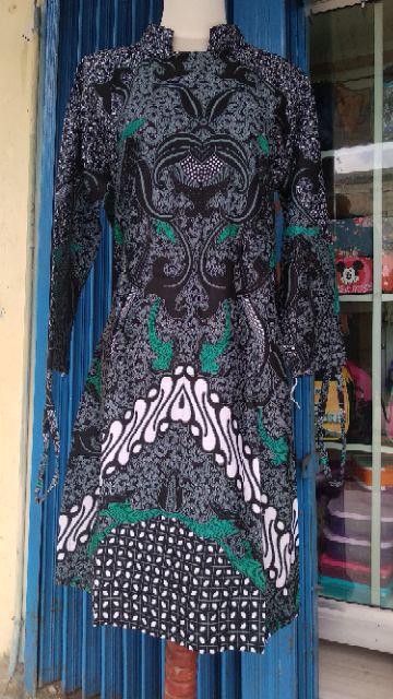Batik Dolby Dolbi Dobby Doby Tenun Sutra Tulis Katun Atbm Baron Atasan Batik Wanita Sogan Srg308 Seh