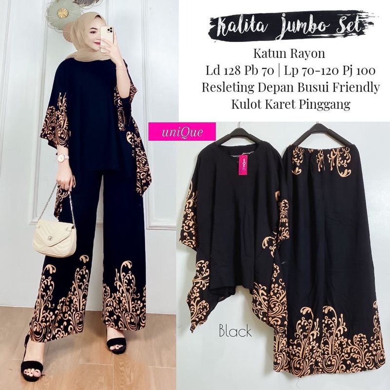 (COD) ONE SET KALITA JUMBO | SETELAN JUMBO LD 130 | SETELAN WAKA | SETELAN ORI NAURA | SETELAN KEKIN