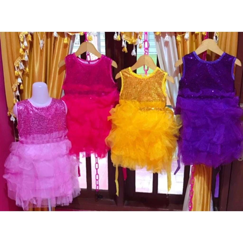 GAUN ULTAH IMPORT ANAK 2 - 6 TAHUN