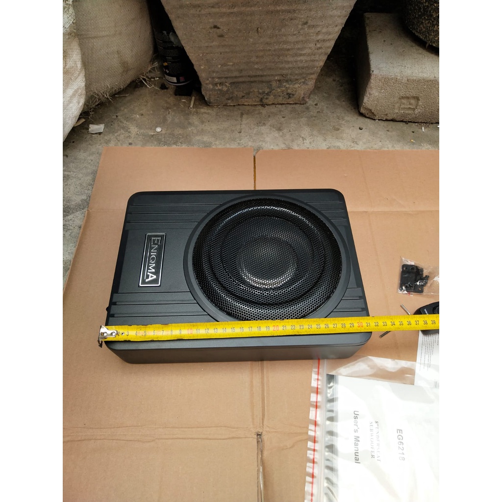 SUBWOOFER KOLONG 8&quot; INCH ENIGMA / ENIQMA EG6218 BASS KOLONG AKTIF ORIGINAL 6218