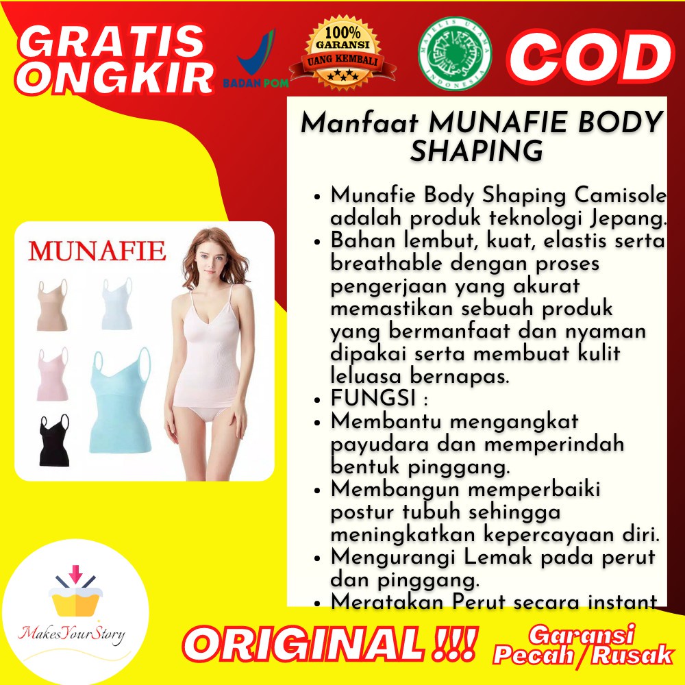 KORSET BAJU BADAN FULL BODY SHAPER SEAMLESS SUIT SEXY BODYSUIT JAPAN MUNAFIE STAGEN BOXER SLIMMING A