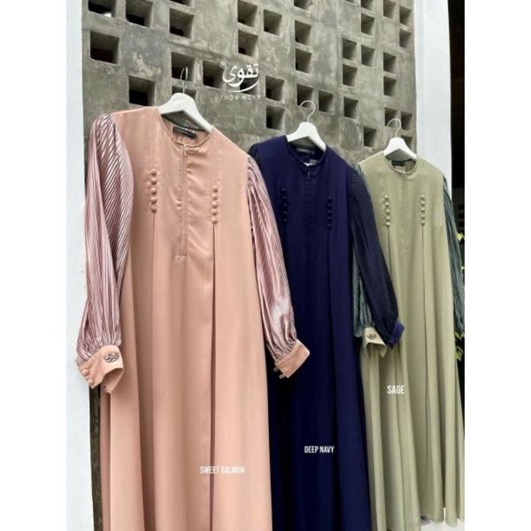 Gamis Set Elina by Taqwawear (Dijual Set)