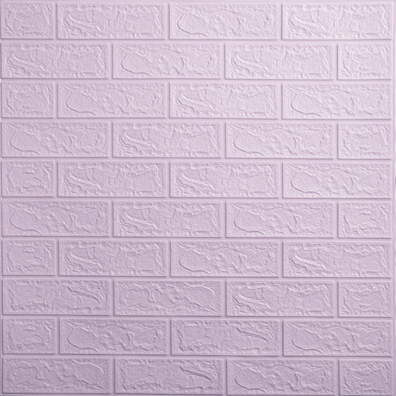 Wallpaper Foam Bata / Wallfoam 3D Emboss Dekorasi Dinding Berkualitas Termurah-A007 Ungu