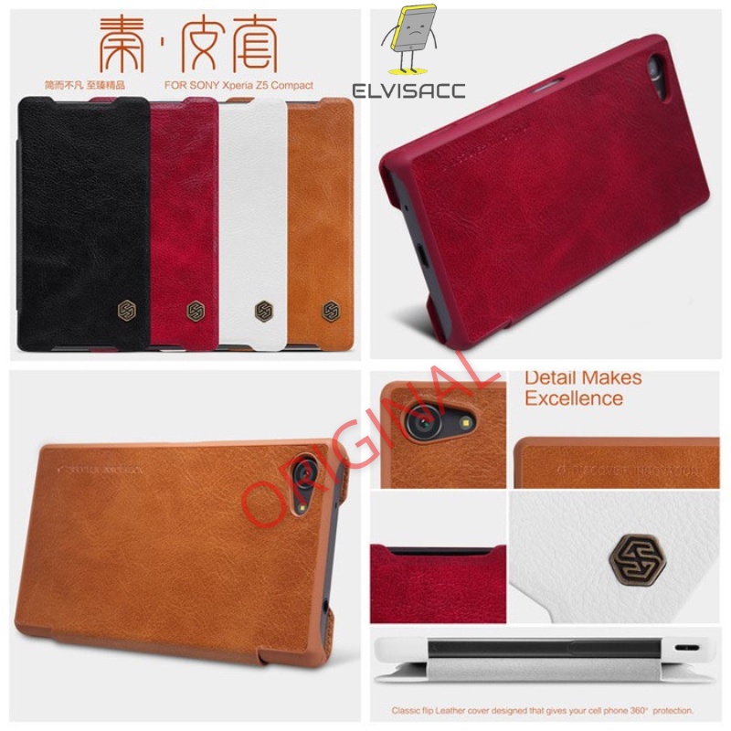 SONY XPERIA Z5 COMPACT NILLKIN QIN LEATHER CASE ORIGINAL