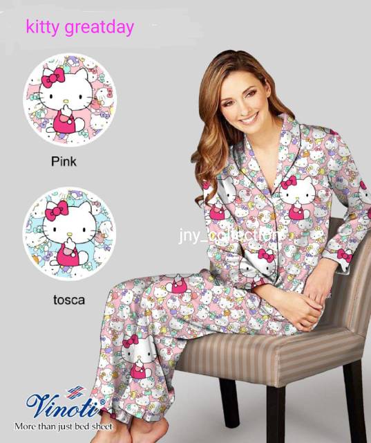 JNY.Co Piyama CP LD 105cm ( XL) / Baju Lengan Pendek &amp; Celana Panjang