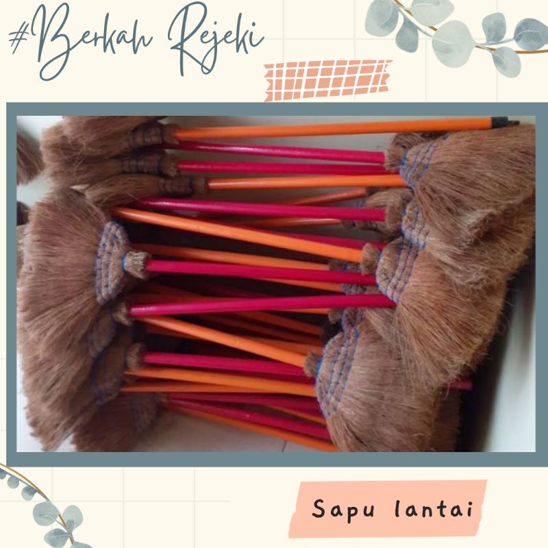 Jual Sapu Lantai Sabut Kelapa Gagang Bambu Shopee Indonesia