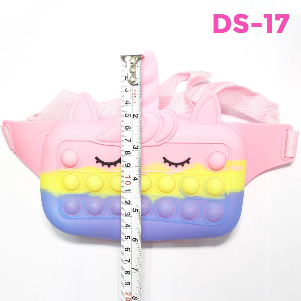 PS GROSIR TAS ANAK POPIT JELLY / TAS POP IT ANAK SELEMPANG UNICORN / TAS POP IT ANAK TERMURAH JUMBO