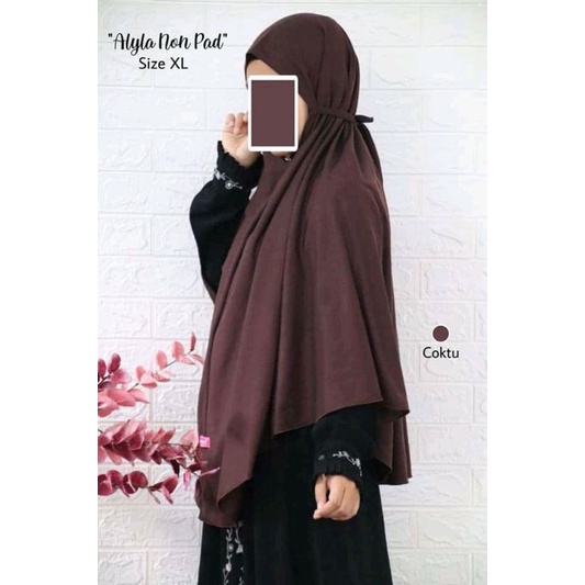 jilbab kaos non pet hawari alyla non pet L xl xxl jilbab jumbo daily hijab bergo instan