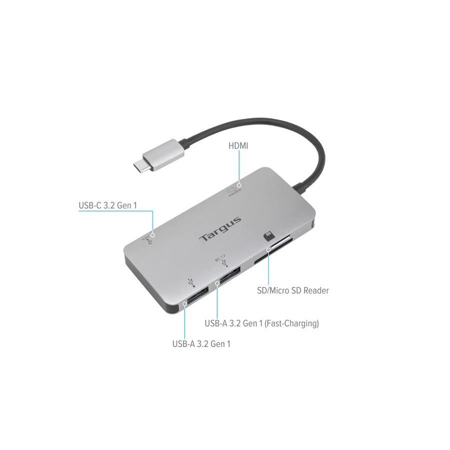 &quot;Multi Port Hub Targus ACA953AP USB-C to HDMI USB A USB C Card Reader&quot;