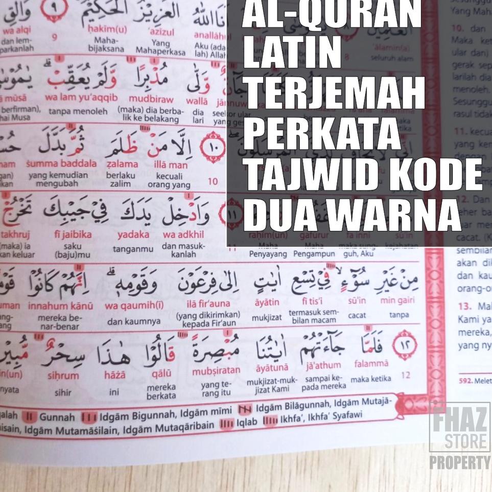 [RaB ㊖] Al quran Alkhobir Jumbo Latin Perkata Terjemah Tajwid Dua Warna Alquran Lansia Al-Qur'an A3 B4 Untuk Pemula Ukuran A3 Super Besar Alqur'an dan Terjemahan Murah ||Best Product