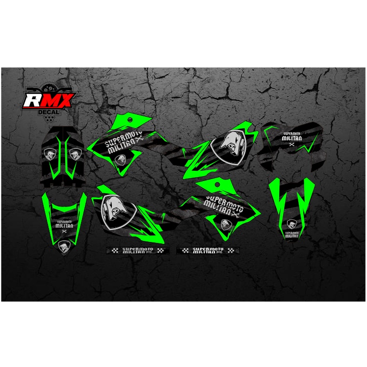 DECAL DTRACKER FULLBODY (013) DEKAL STIKER DTRACKER 150 SE 2016 2017 2018 2019 2020 2021 2022 HITAM 