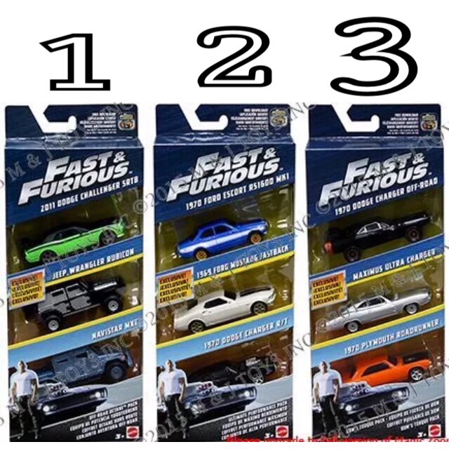 Hotwheels box Fast Furious mattel