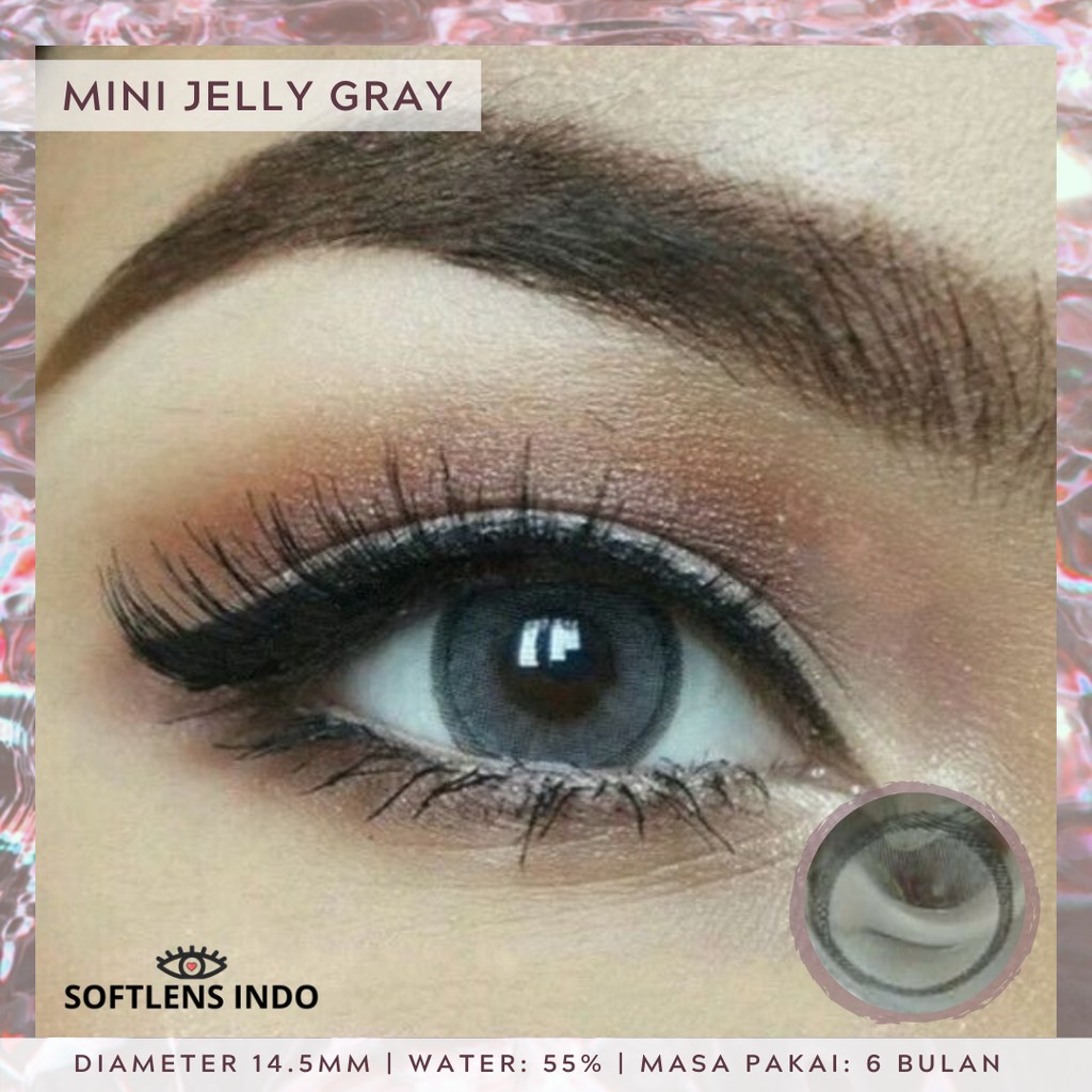 

Softlens kitty kawaii mini jelly gray/ abu