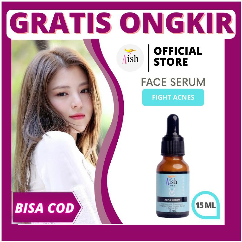 AISH SERUM ACNE / SERUM KOREA MEREDAKAN JERAWAT / SERUM AISH ORIGINAL BPOM