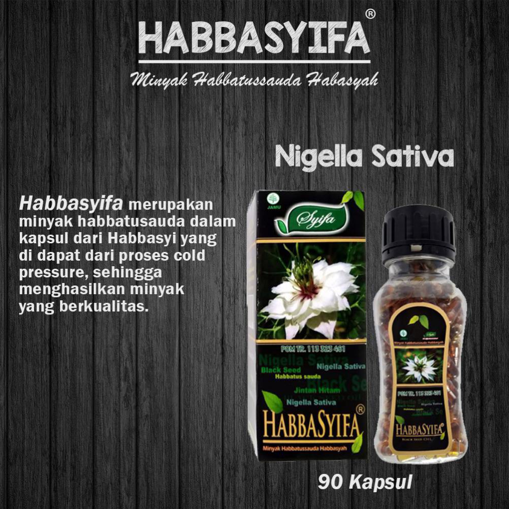 HABBASYIFA Nigella Sativa 90 Kapsul / DAYA TAHAN DAN KONSENTRASI / Black Seed Oil