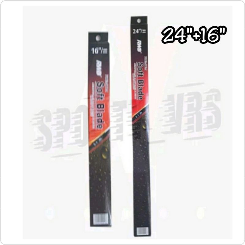 Wiper Depan Ford Ranger 24&quot;+16&quot; Model Soft Blade Merk RWB