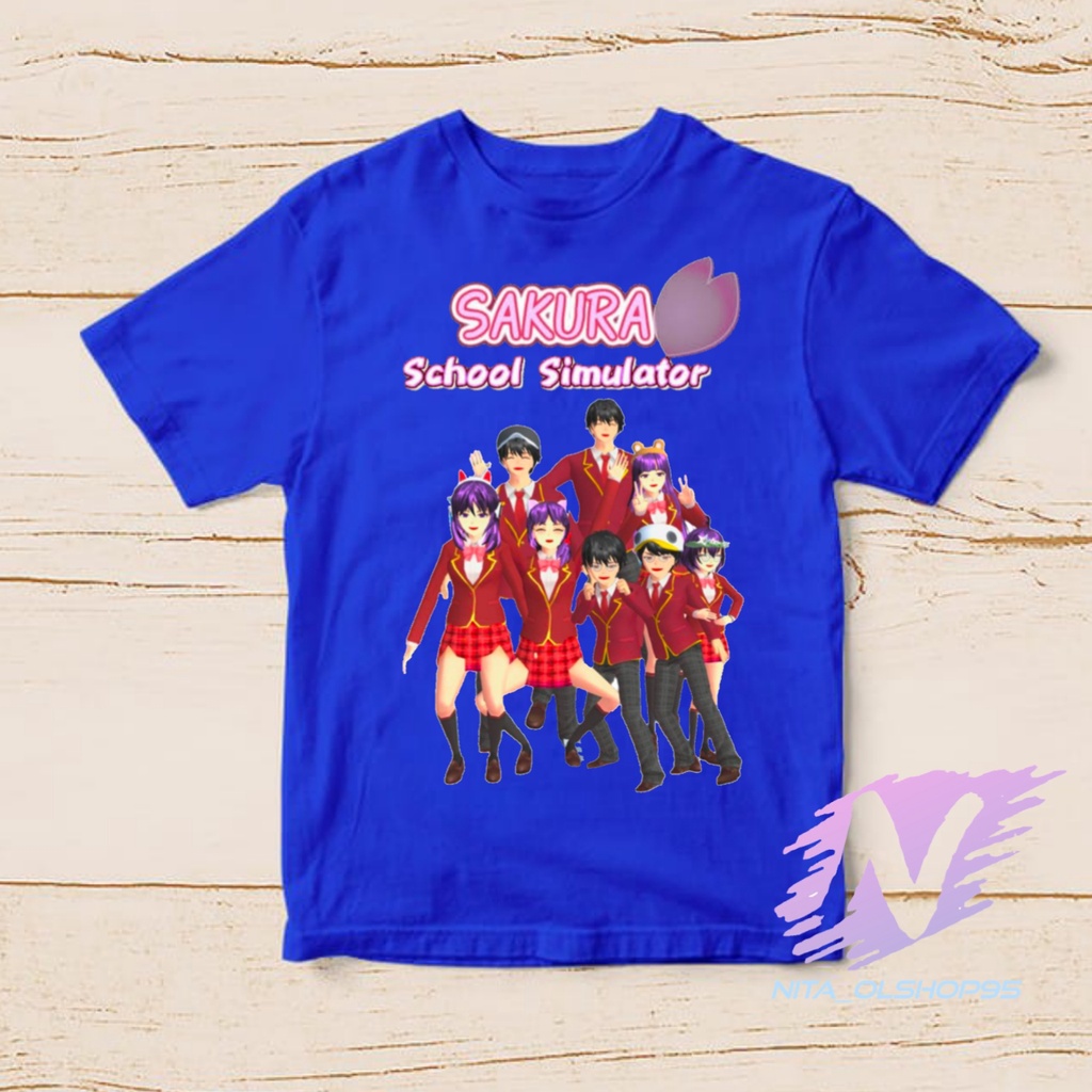 kaos sakura school simulator baju kaos anak sakura dan sahabat