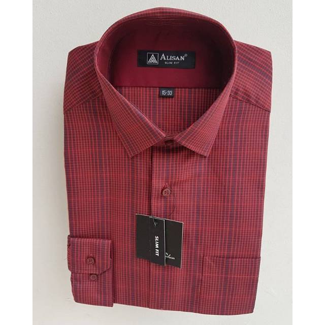 Kemeja Pria Lengan Panjang Alisan