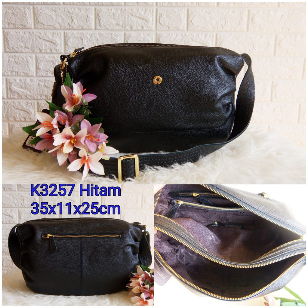 Tas Kulit Papillon Original K3257 Hitam