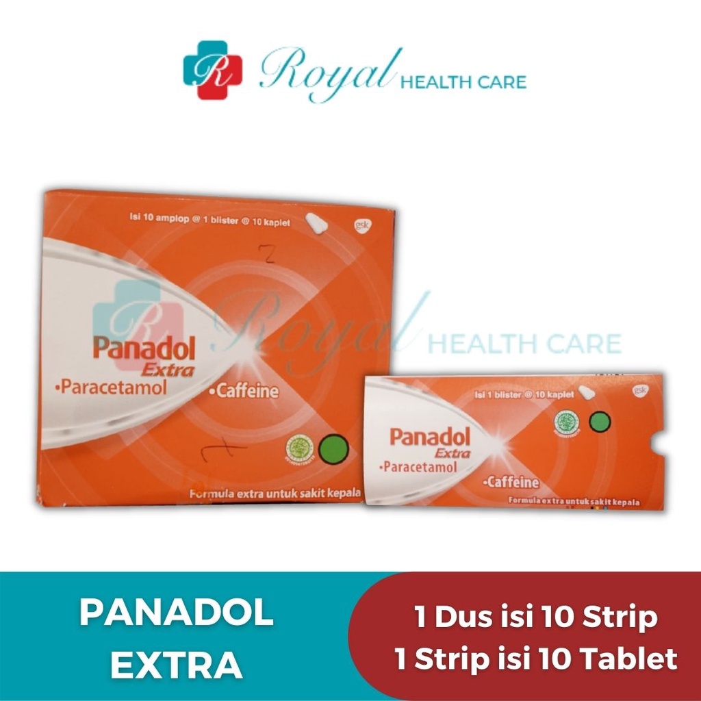 Panadol Extra 100 Tablet Meringankan sakit kepala dan sakit gigi