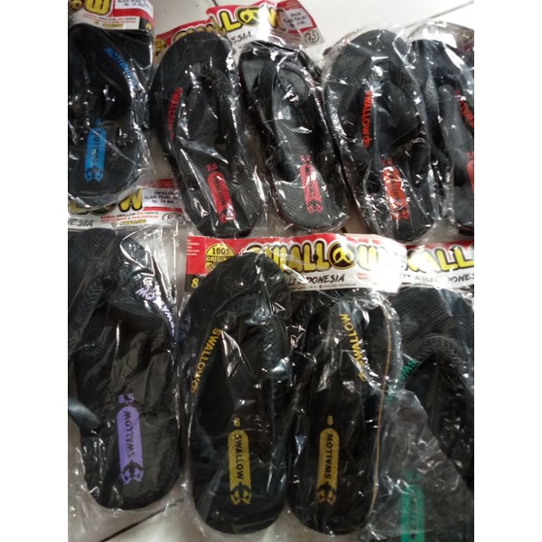 sendal jepit pearl swallow hitam