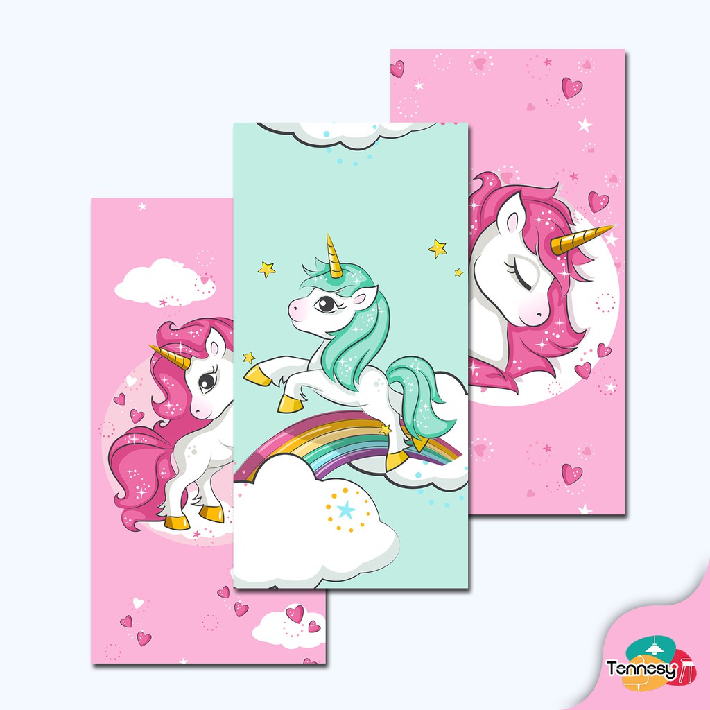 UNICORN KUDA PONI 15x30CM HIASAN DINDING WALL DECOR PAJANGAN POSTER DEKORASI DINDING KAMAR RUMAH