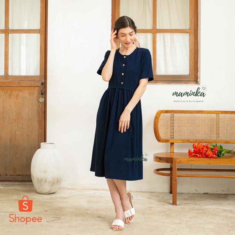 SAIDA MIDI DRESS BUSUI FRIENDLY BY MAMINKA