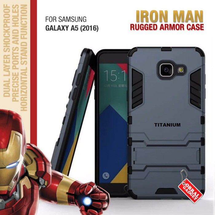 Iron Man Shockproof Samsung Galaxy A5 (2016) Hybrid Armor Case