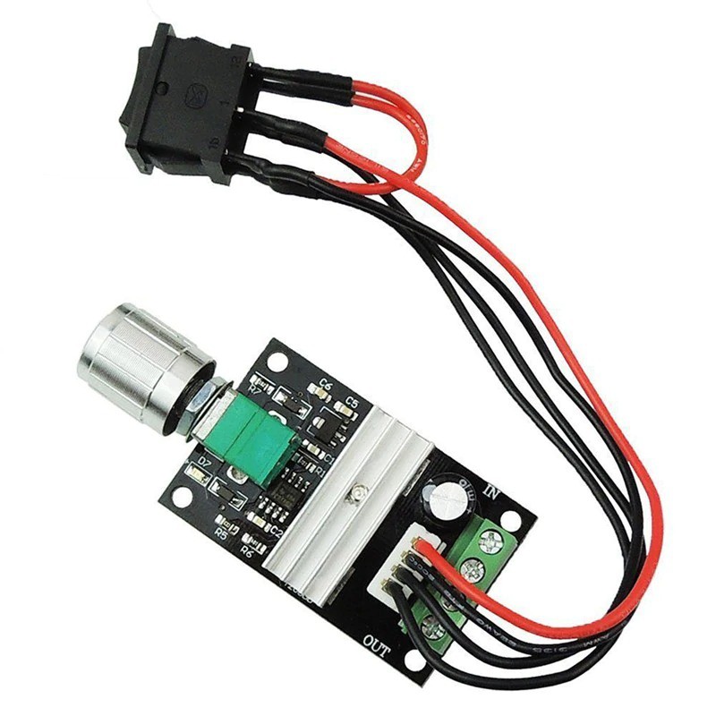 PWM Motor Speed Controller Adjustable Speed DC Motor Driver Forward Reverse Switch 3A