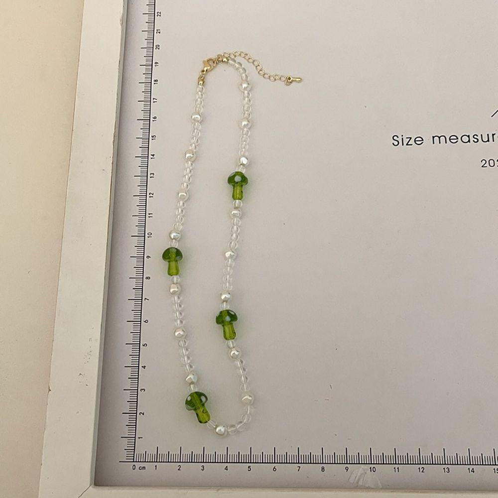 Needway Kalung Jamur Temperamen Gaya Keren Sederhana Hadiah Chocker Gadis Gaya Korea Rantai Klavikula