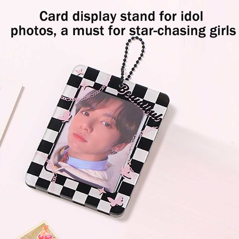 olla Photocard Holder Transparent Clear Acrylic  Id Card Kejea Transparan