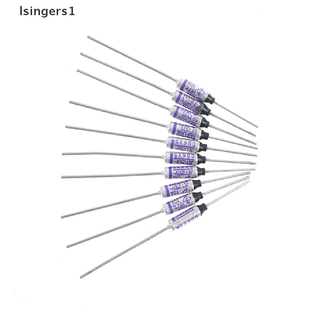 (lsingers1) 10pcs SF152E SEFUSE Sekring thermal 157°C 157 Derajat 10A 250V