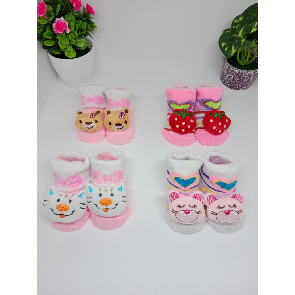 Kaos Kaki Boneka 3D Bayi Karakter Sepatu Bayi Animal Kaos Kaki Anti Slip Murah Baby Sock Import/plus mika