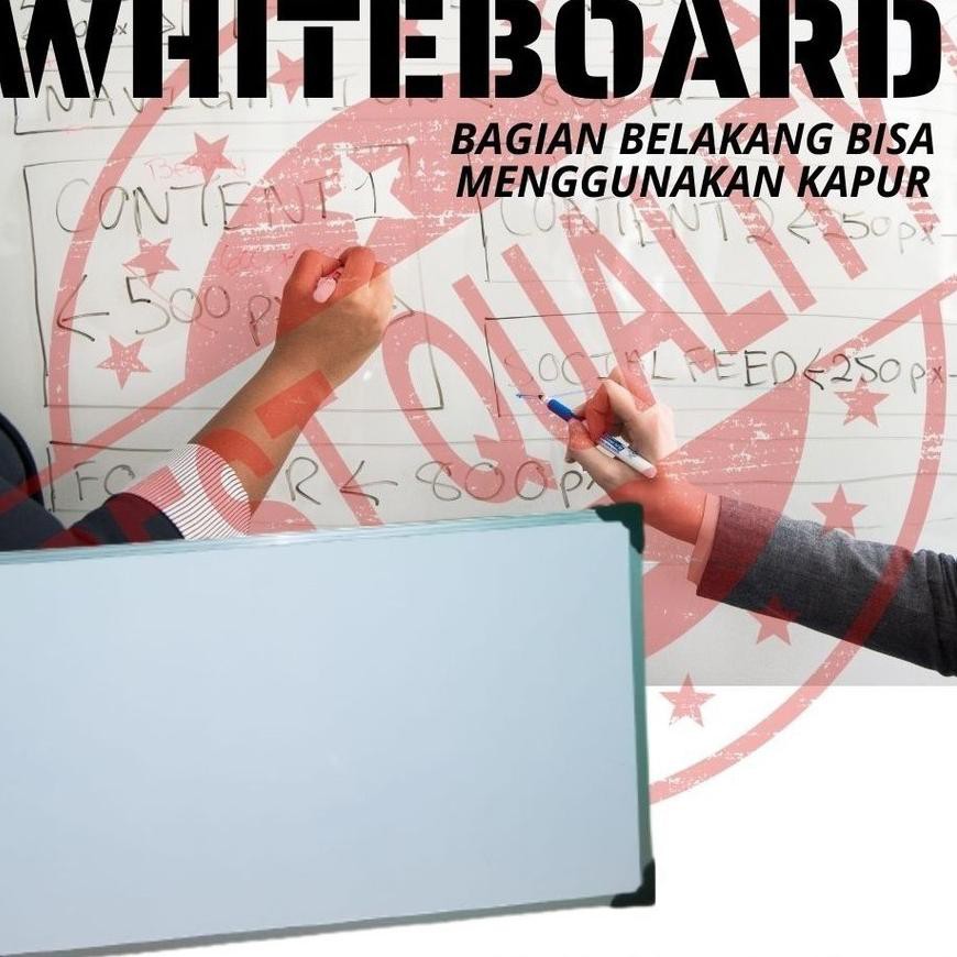 

Ł WHITEBOARD/PAPAN TULIS DENGAN DUA SISI (SPIDOL DAN KAPUR) UKURAN 50 x 30 cm ぐ