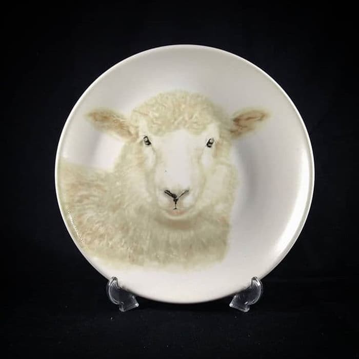 PIRING SET KERAMIK MOTIF KNITTED