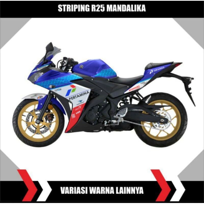 CUTTING STIKER STRIPING R25 MANDALIKA/R25 MANDALIKA/DECAL R25 PETRONAS/STIKER R25 MANDALIKA