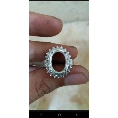emban cincin cewek perak 925 handmade model full sircon