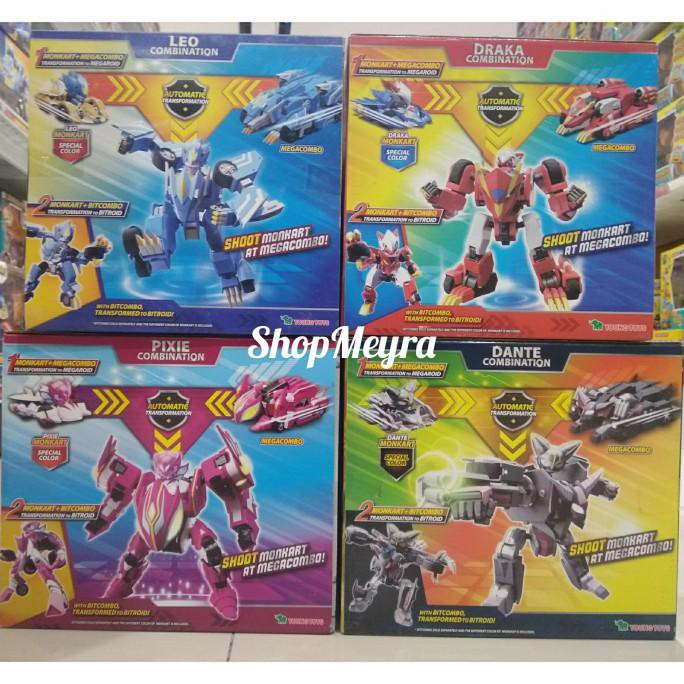 Cantik Tobot Monkart Megaroid Draka / Leo / Dante / Pixie Young Toys Original - Pixie Diskon