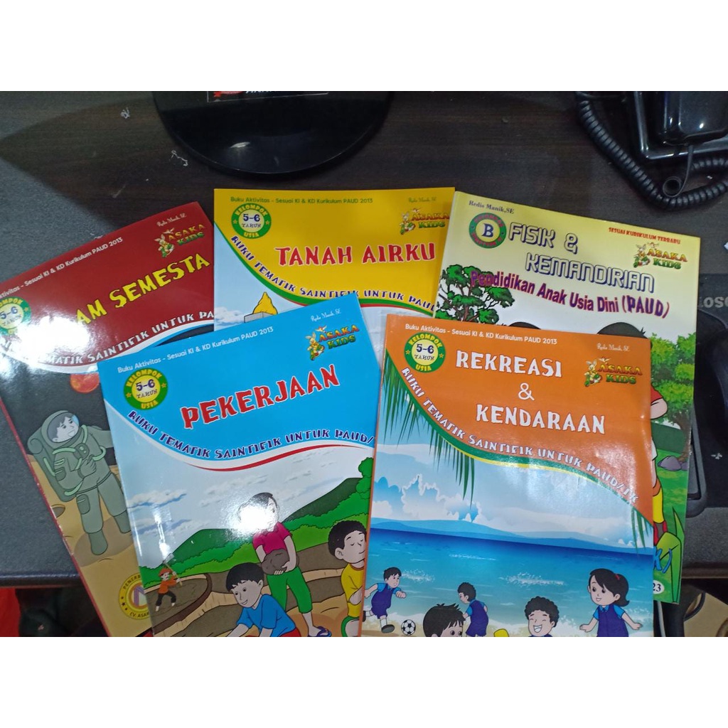 buku tematik saintifik tk/paud