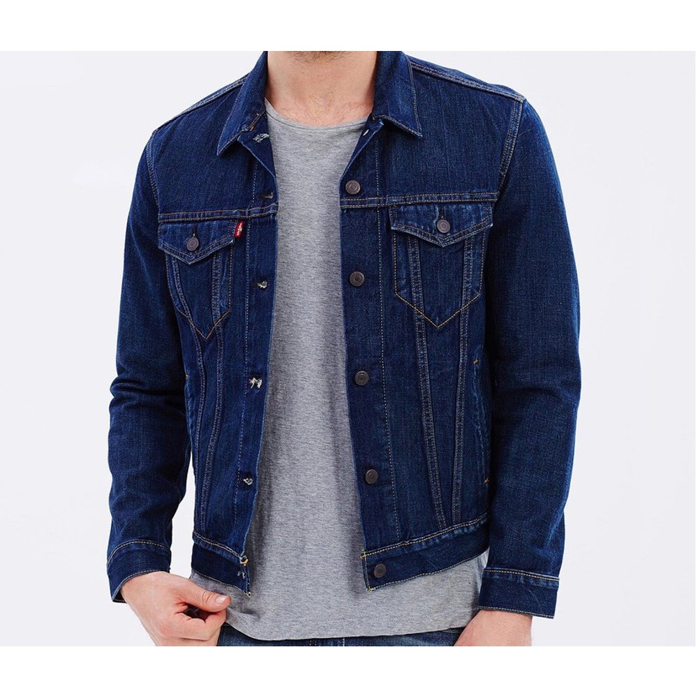 jaket jeans dark blue